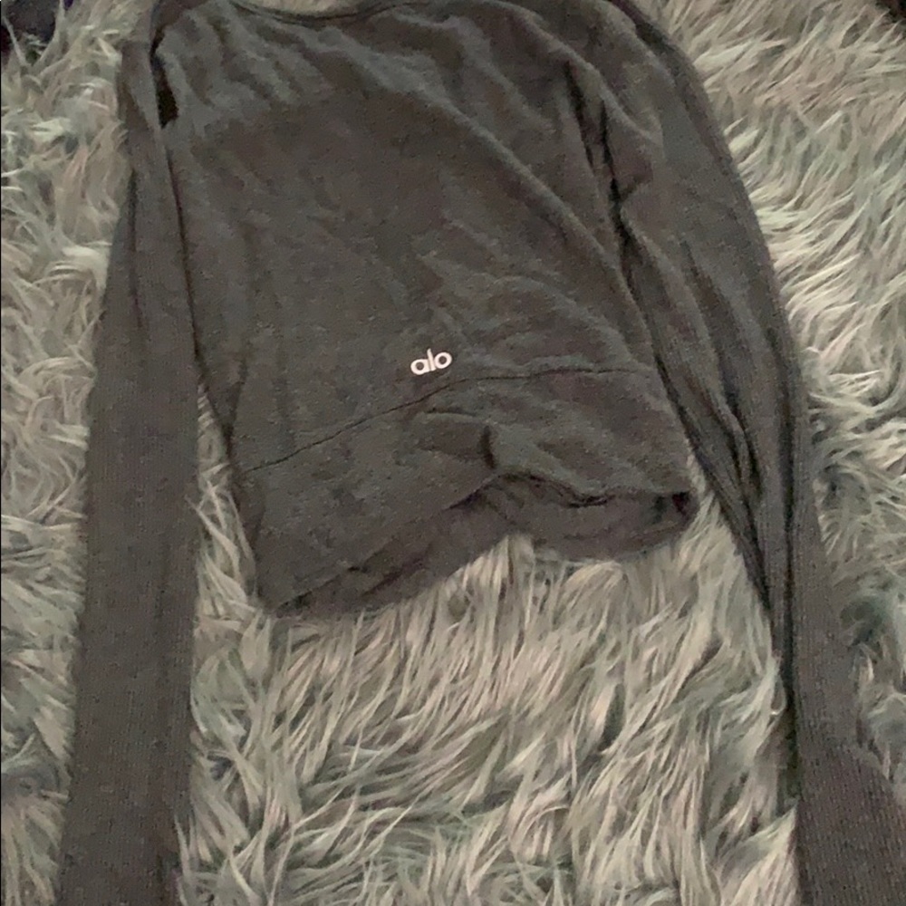 ALO Yoga Gray Sweater Top